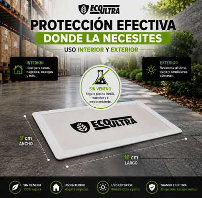 Trampa Eco Ultra Mod. 916 | Pack con 100 Piezas