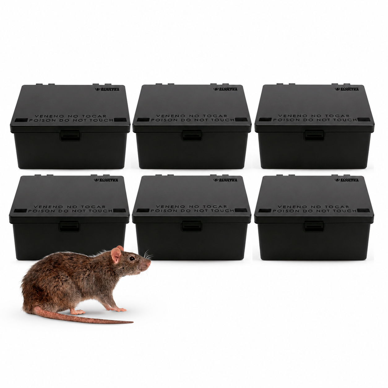 Kit con 6 Cebaderos para Roedores