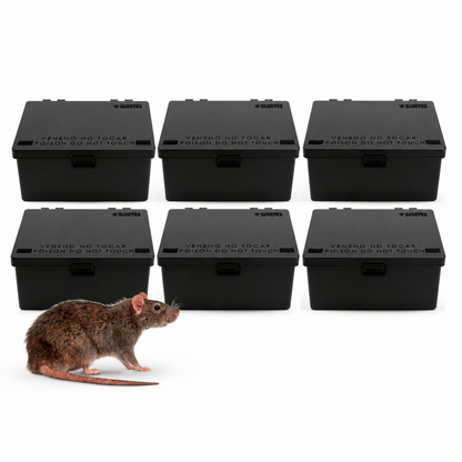 Kit con 6 Cebaderos para Roedores