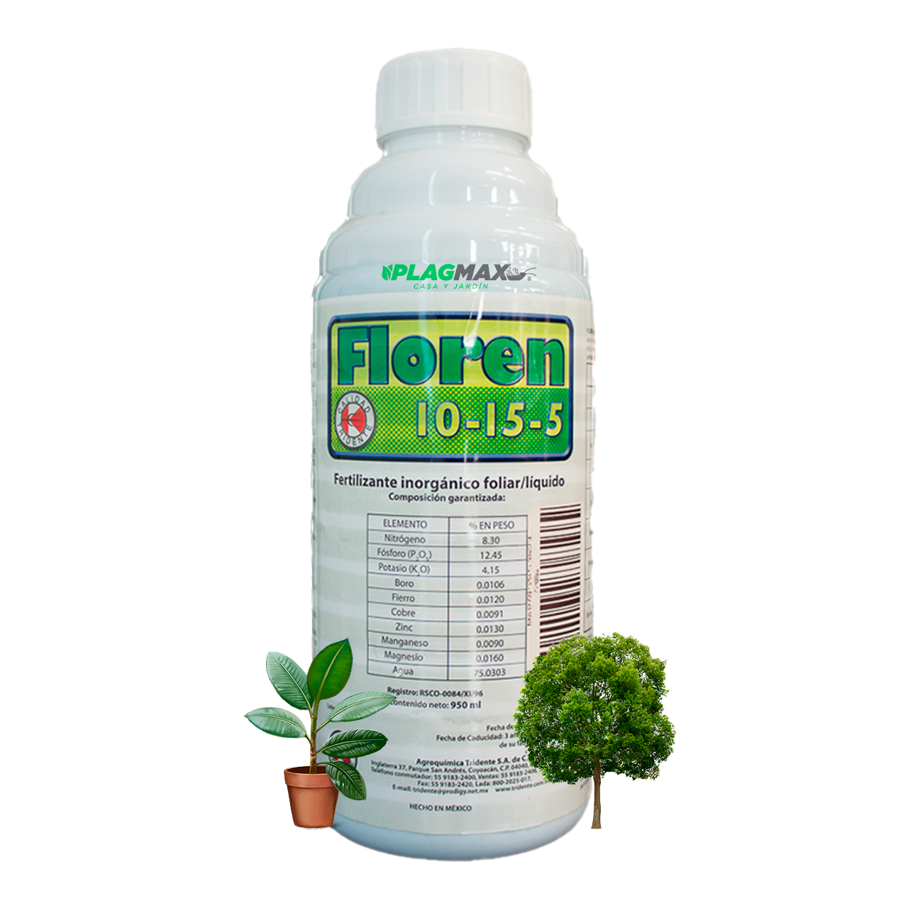 Floren 10-15-5 1L Fertilizante