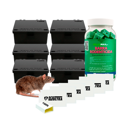 Kit Cebaderos De Plástico (6 Cebaderos + Cebos + 6 Placas)