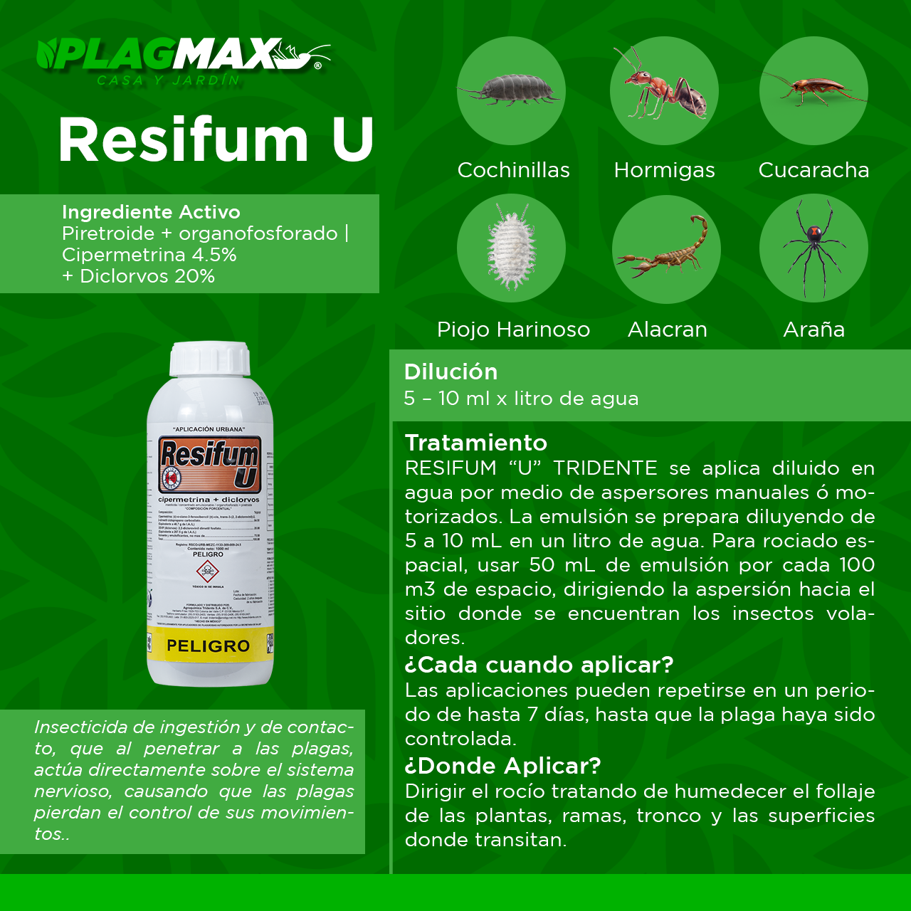 Insecticida Resifum 6 litros