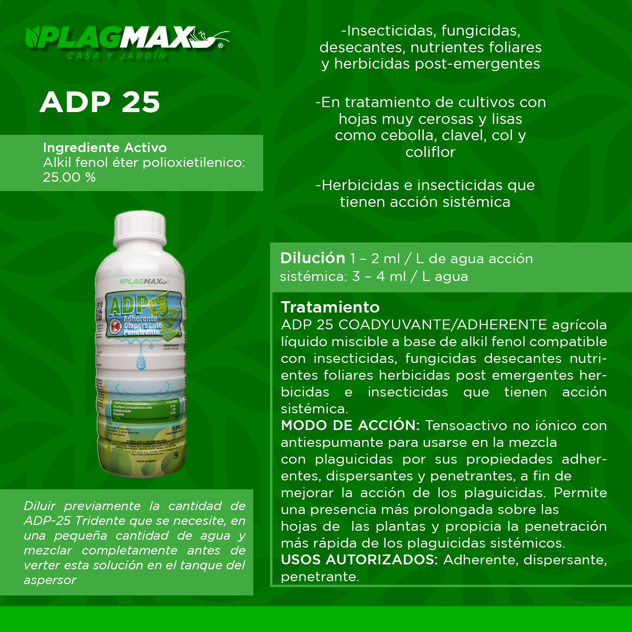 Adp 25 950Ml (Adherente )