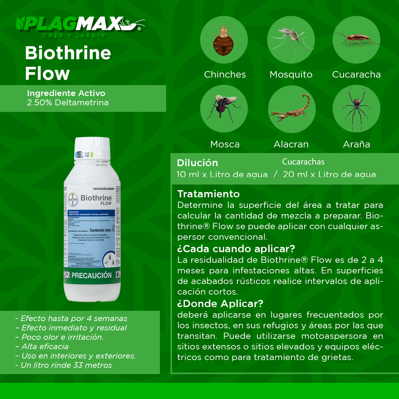 Biothrine Flow 100 ml | 3 Pzas