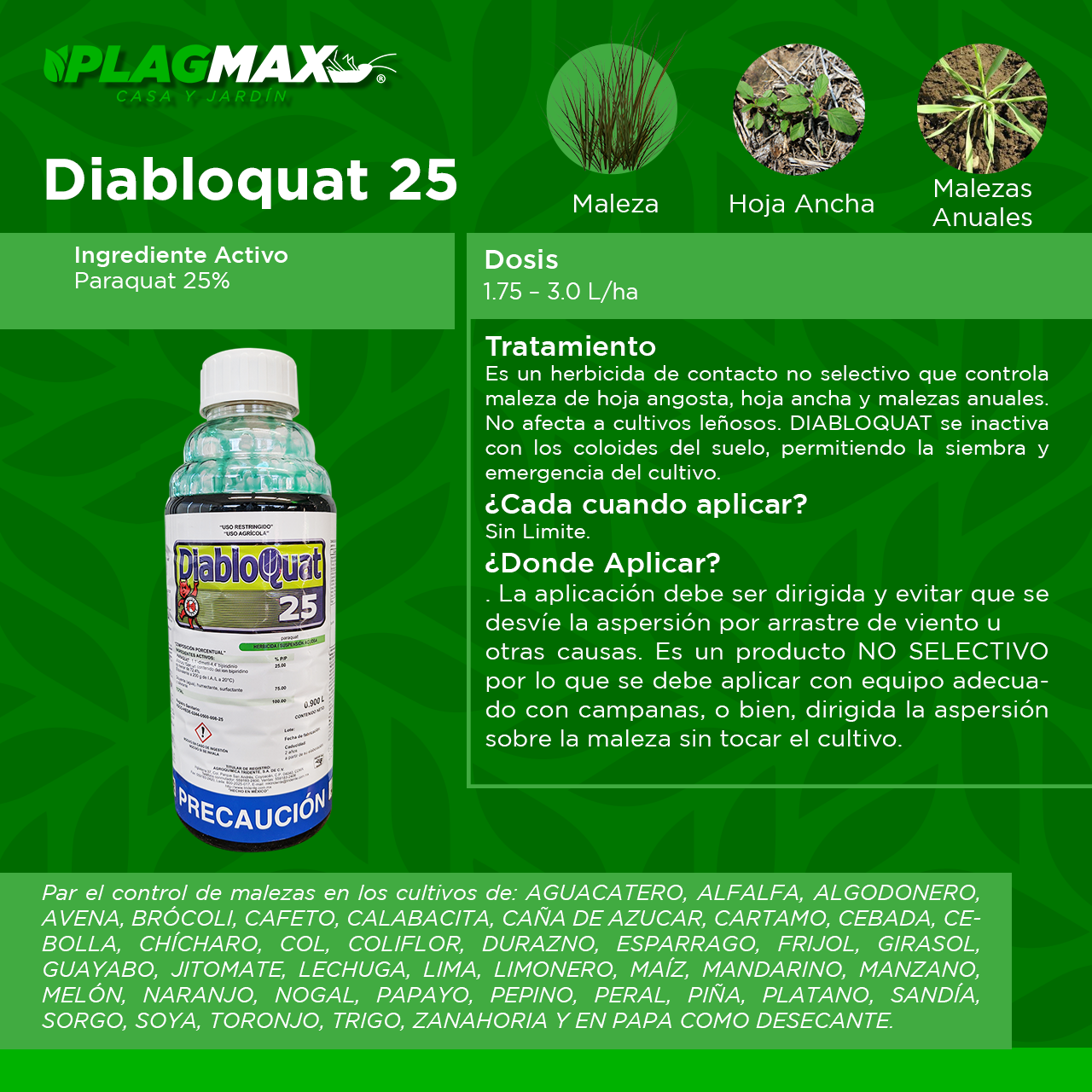 Diabloquat 25 Herbicida