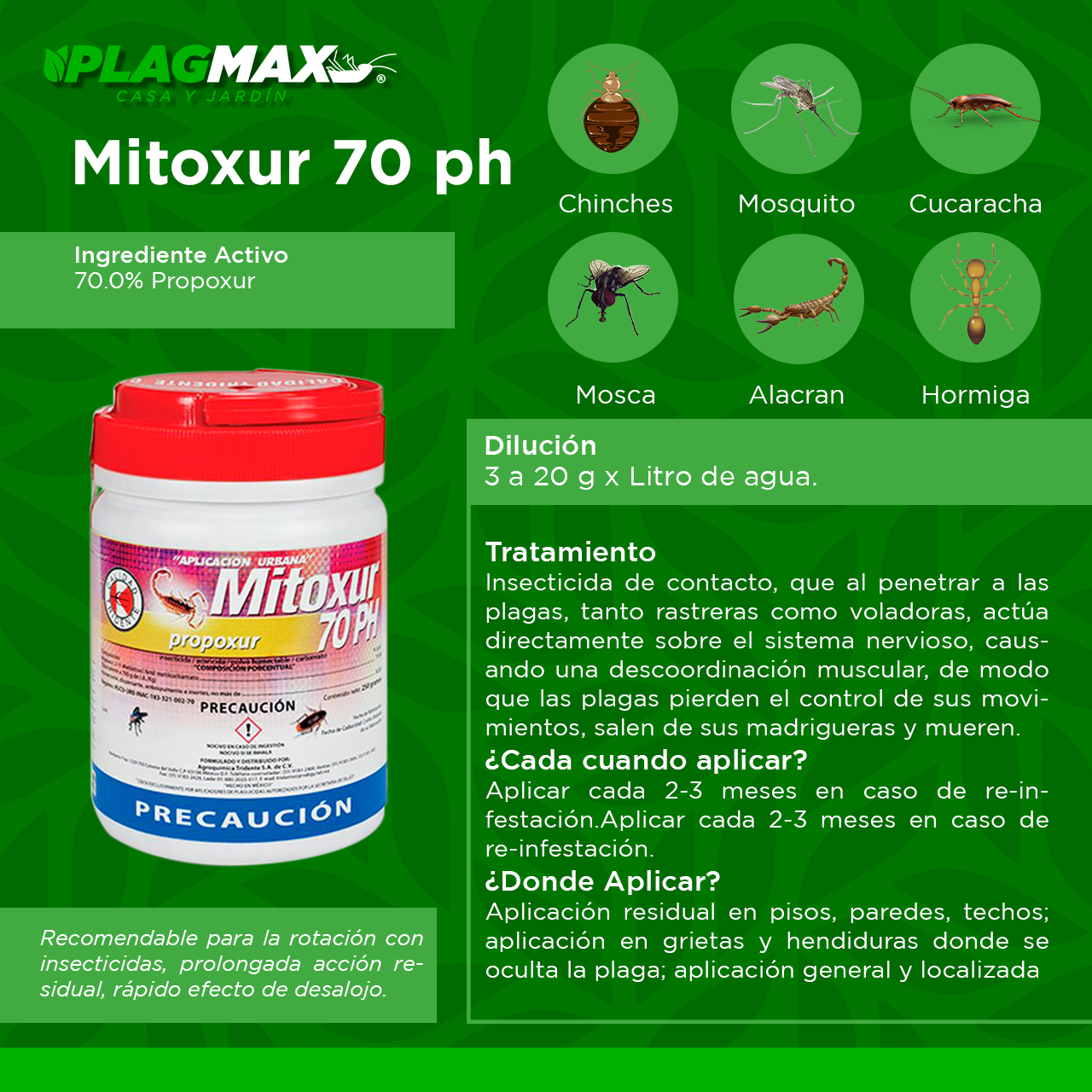 Mitoxur 70 Ph Tarro