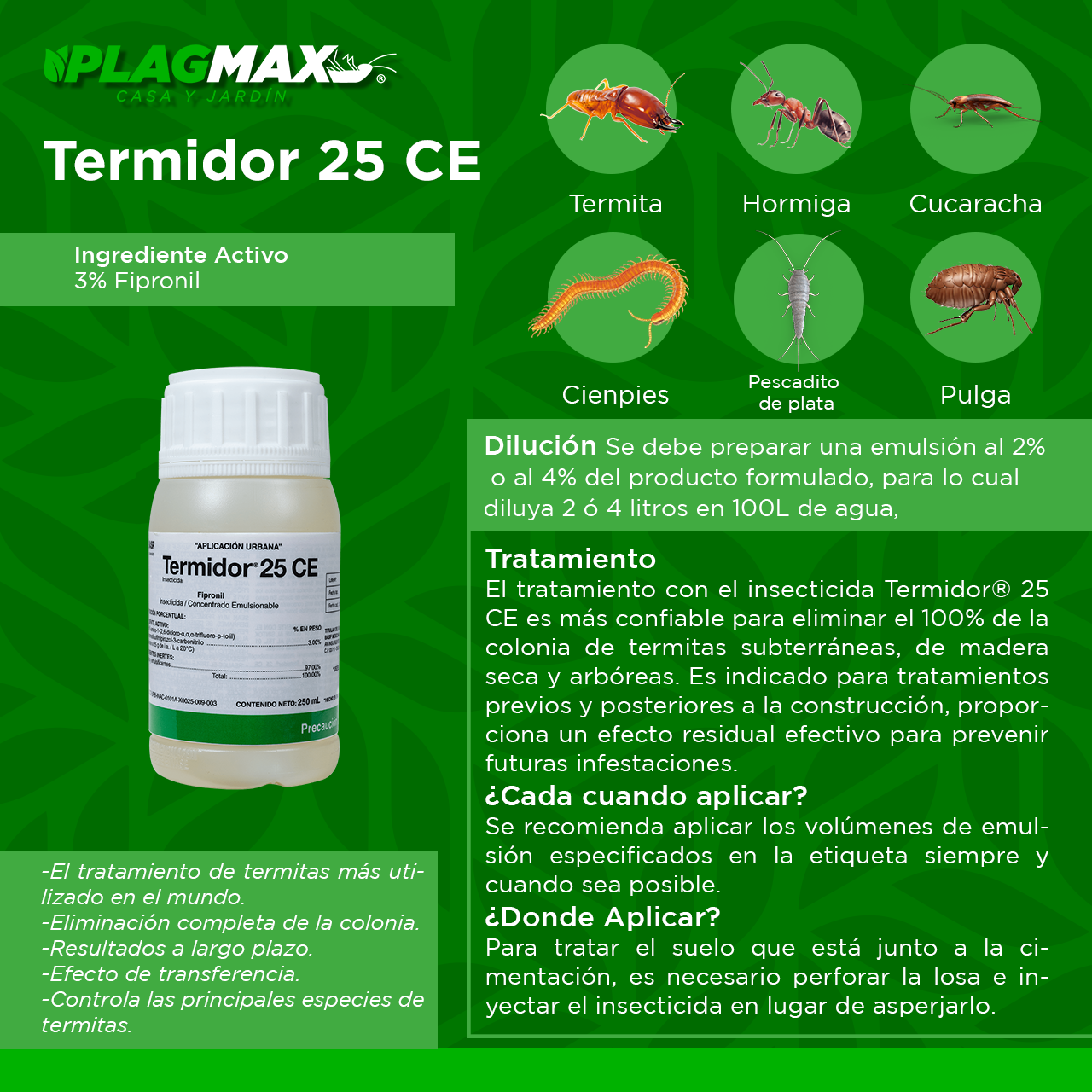 Termidor 25 CE 250 ml | Pack con 2 Unidades