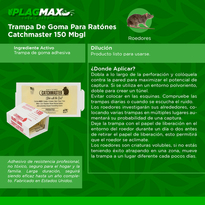 Trampa 150 Mb Goma Caja 150Pz