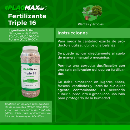 Fertilizante Triple 16 1 Kg