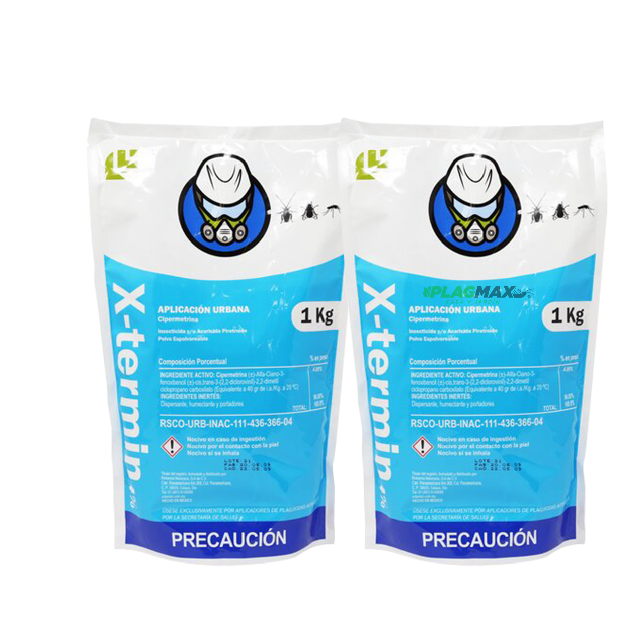 X-Termín Polvo Seco 1 kg | Pack con 2 Unidades
